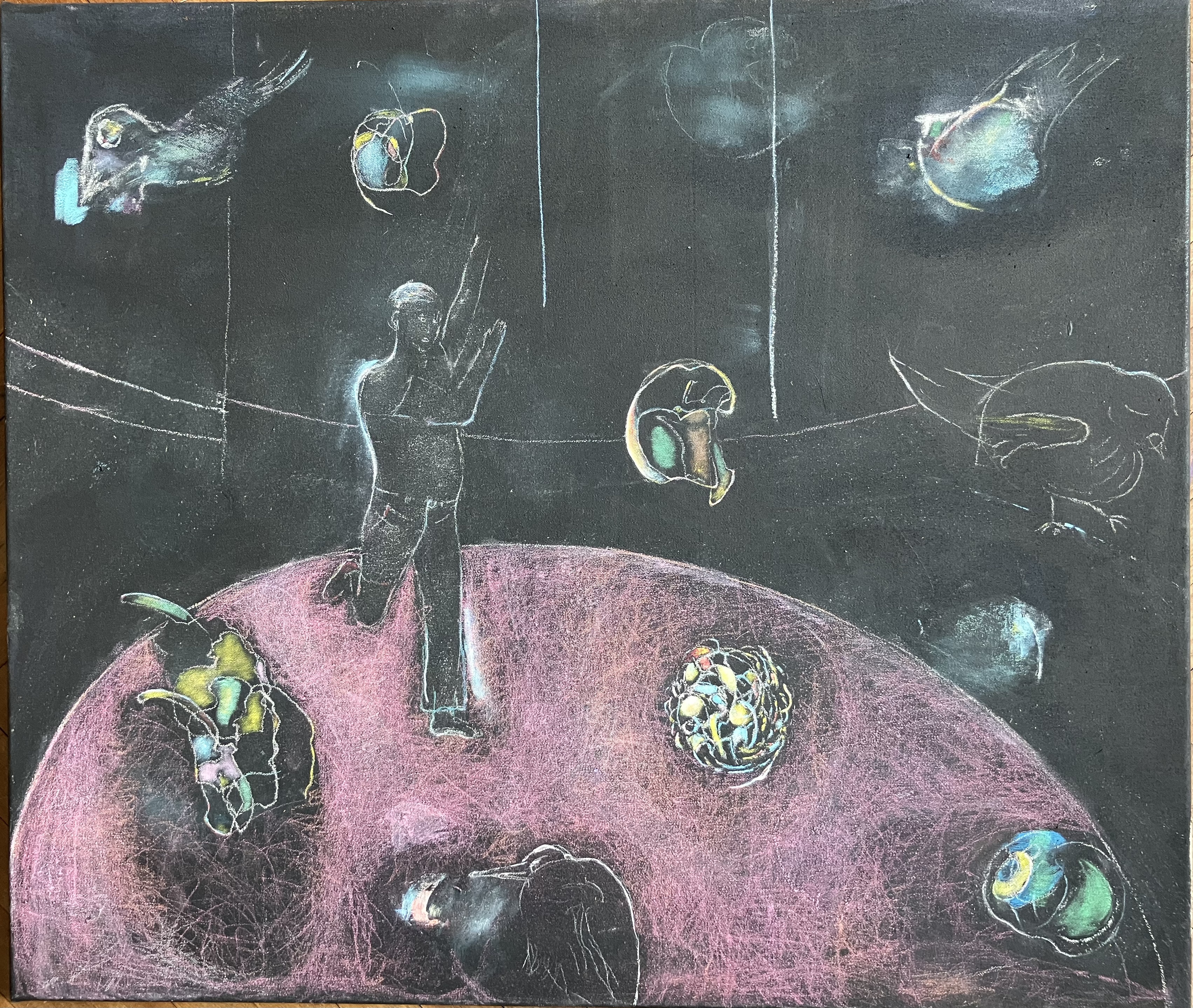 ot,tempera,oel,50x60cm, 2022